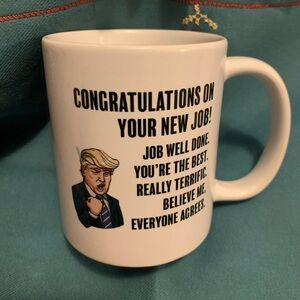 ✨⚡️💥Congratulations New Job Mug! Job well done. Funny Trump Coffee Mug Cup
